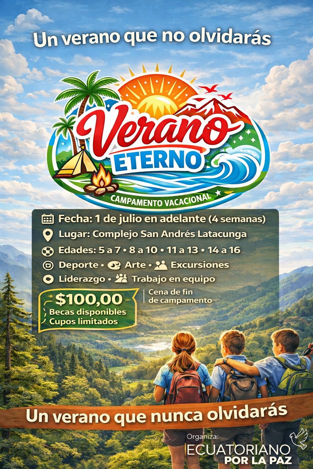 Afiche Campamento Verano Eterno